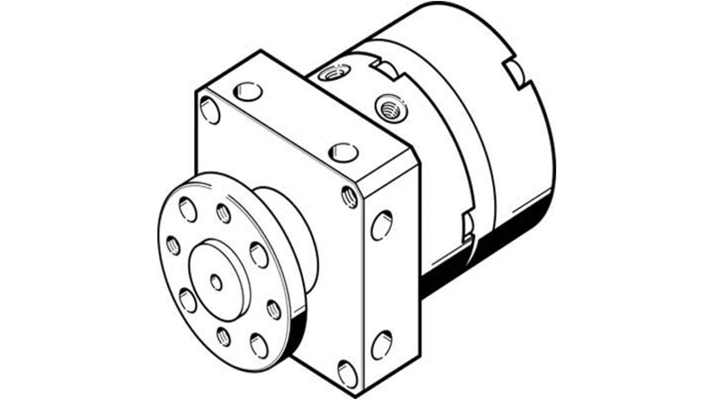 Actuador giratorio neumático Festo, DSM-8-180-P-FF-FW, 180°