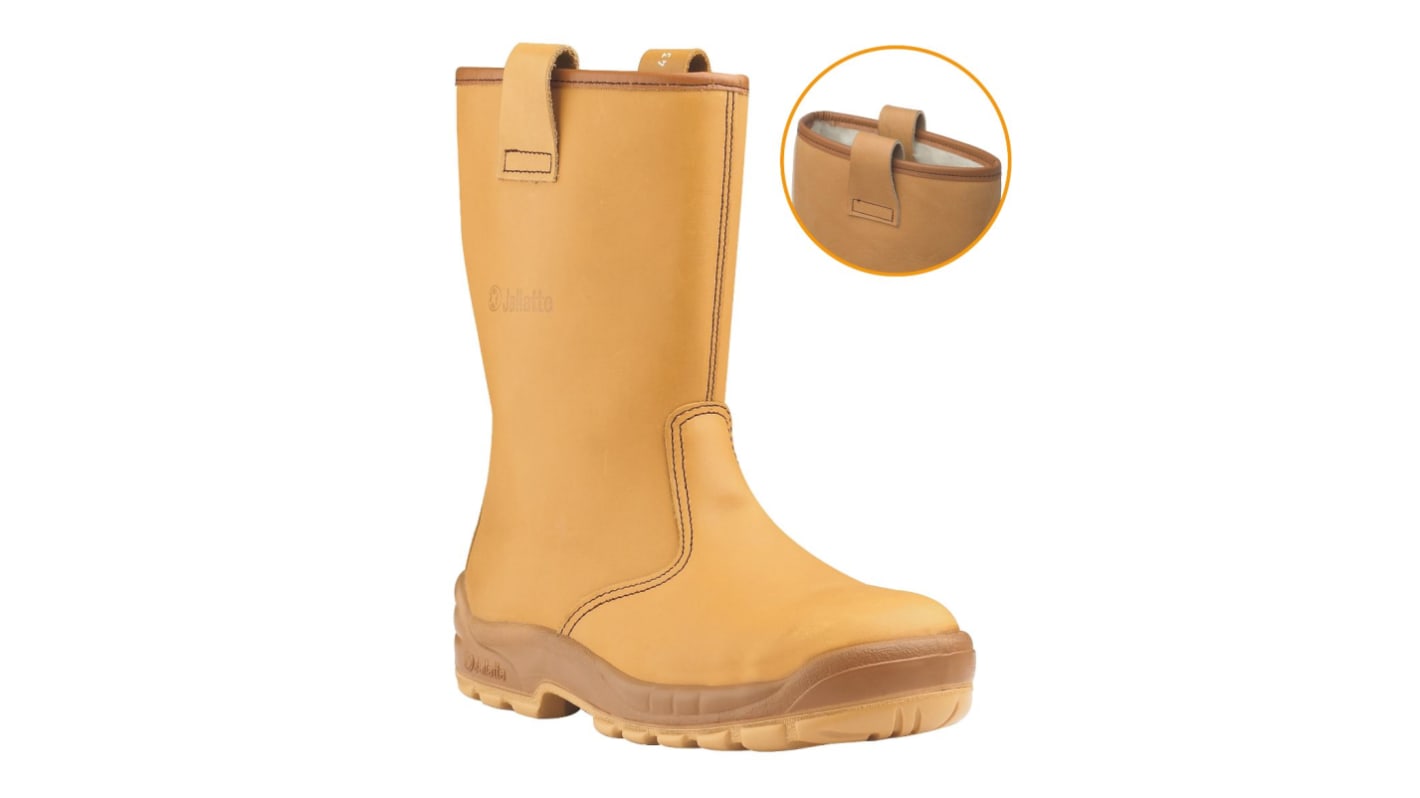 Jallatte JALARTIC SAS EN20345 S3, Unisex, Sicherheitsstiefel Beige, mit Edelstahl-Schutzkappe , Größe 37 / UK 4