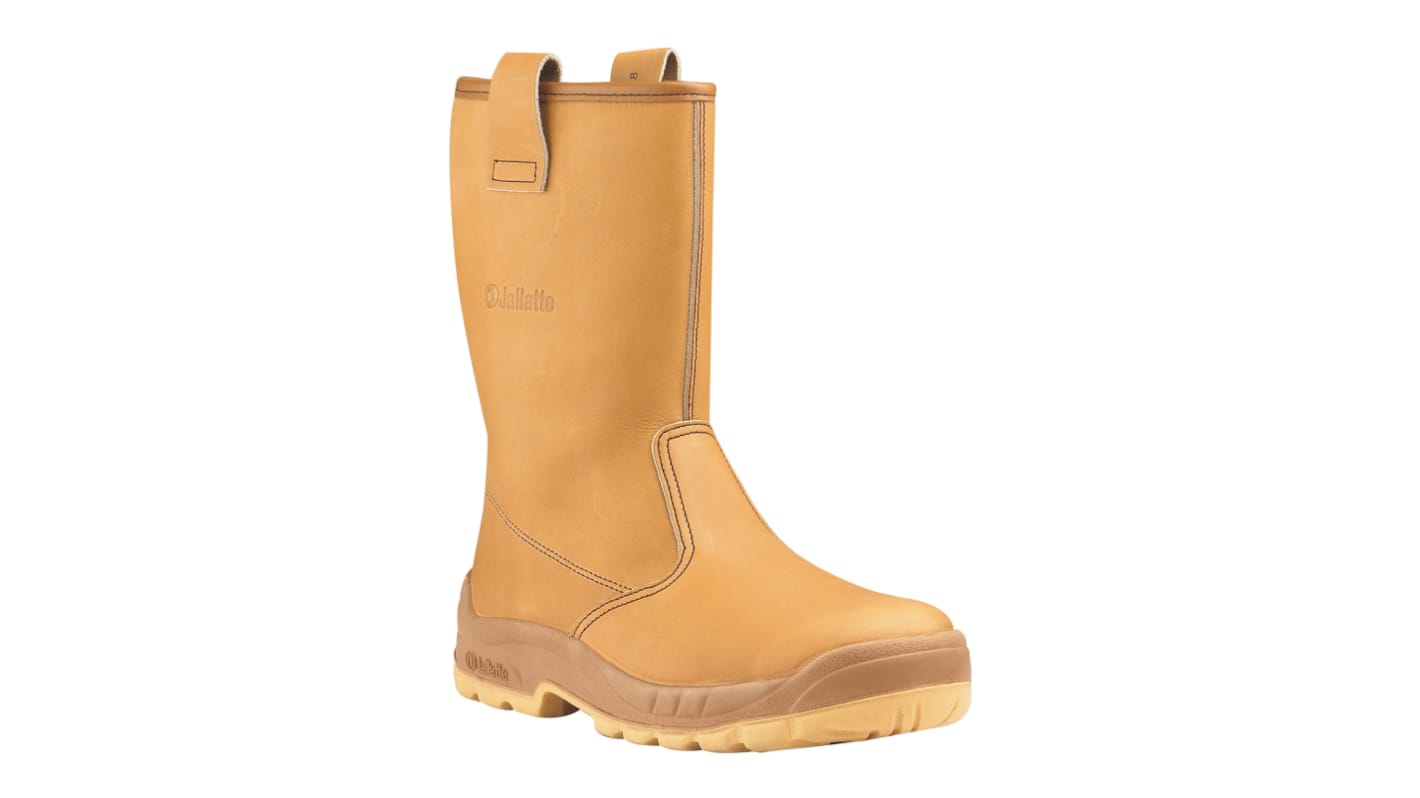 Jallatte JALASKA SAS EN20345 S3, Unisex, Sicherheitsstiefel Beige, mit Edelstahl-Schutzkappe , Größe 39 / UK 6