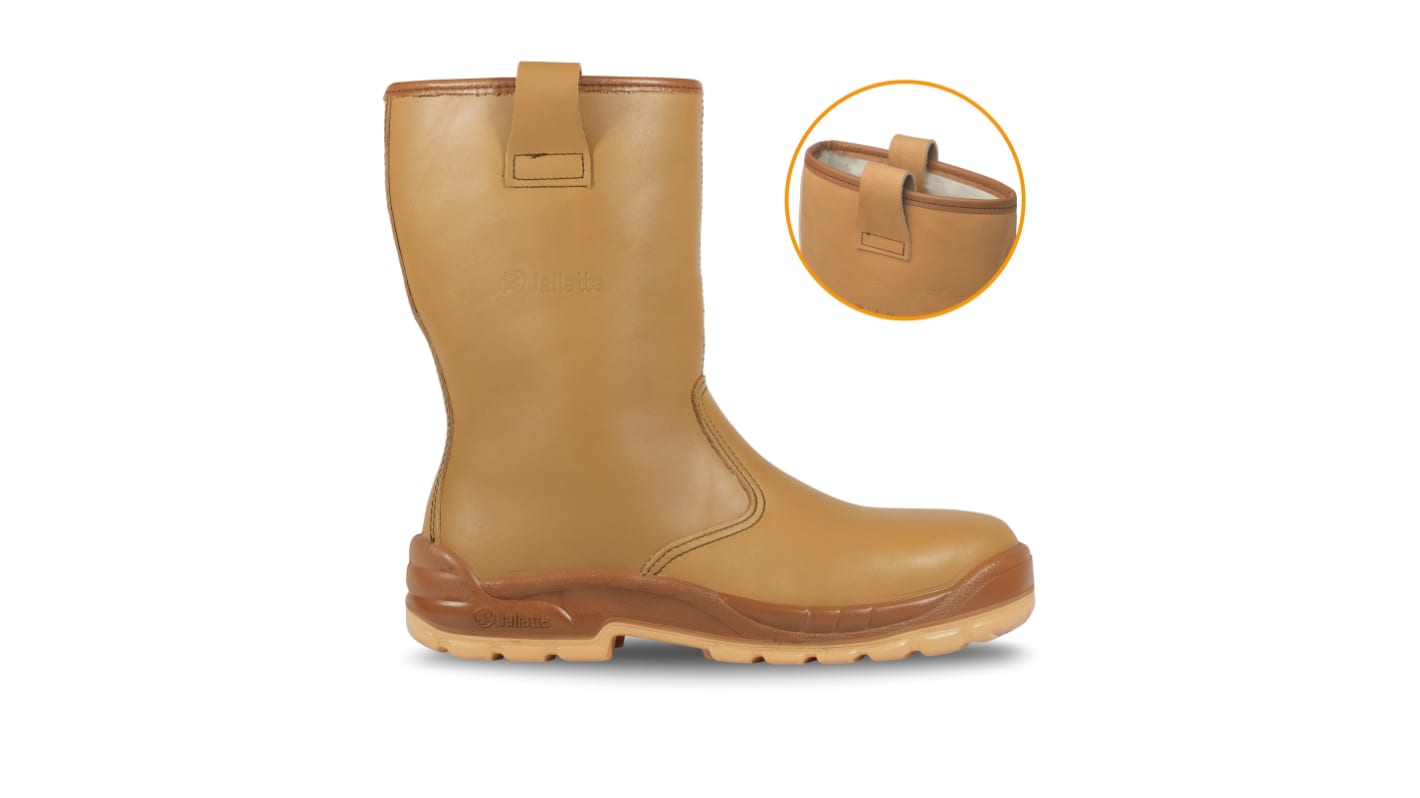 Jallatte JALFRIGG SAS EN20345 S3, Unisex, Sicherheitsstiefel Beige, mit Zehen-Schutzkappe , Größe 35 / UK 2