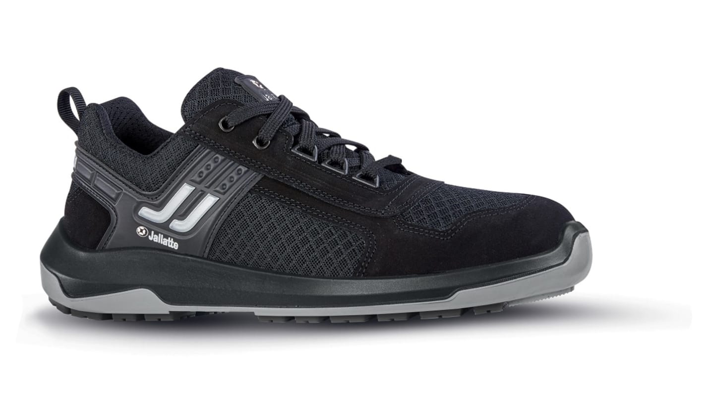Jallatte JALIDA SAS ESD Unisex Black/Grey Aluminium  Toe Capped Safety Shoes, UK 3, EU 36