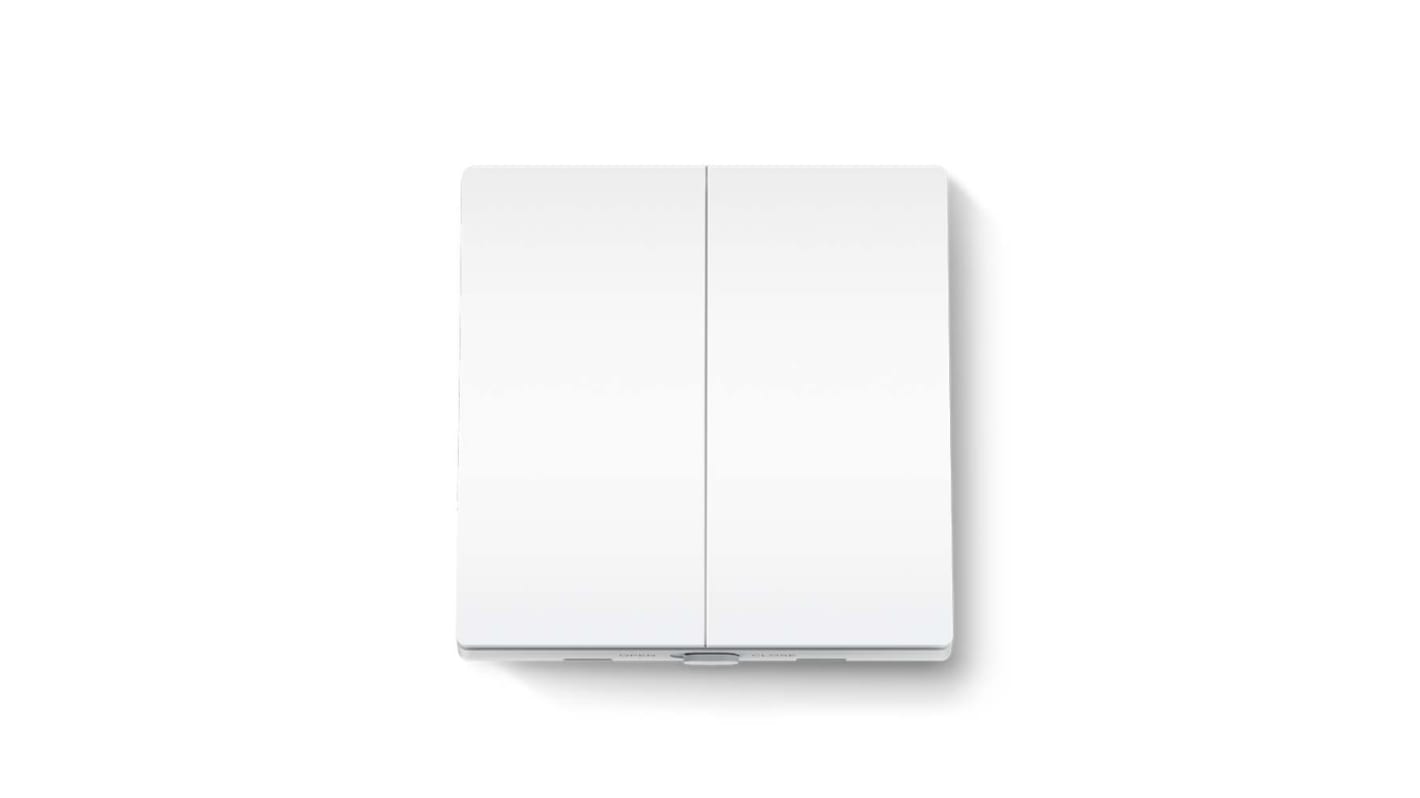 TP-Link White Smart Light Switch, 1 Way, 2 Gang, Tapo S220