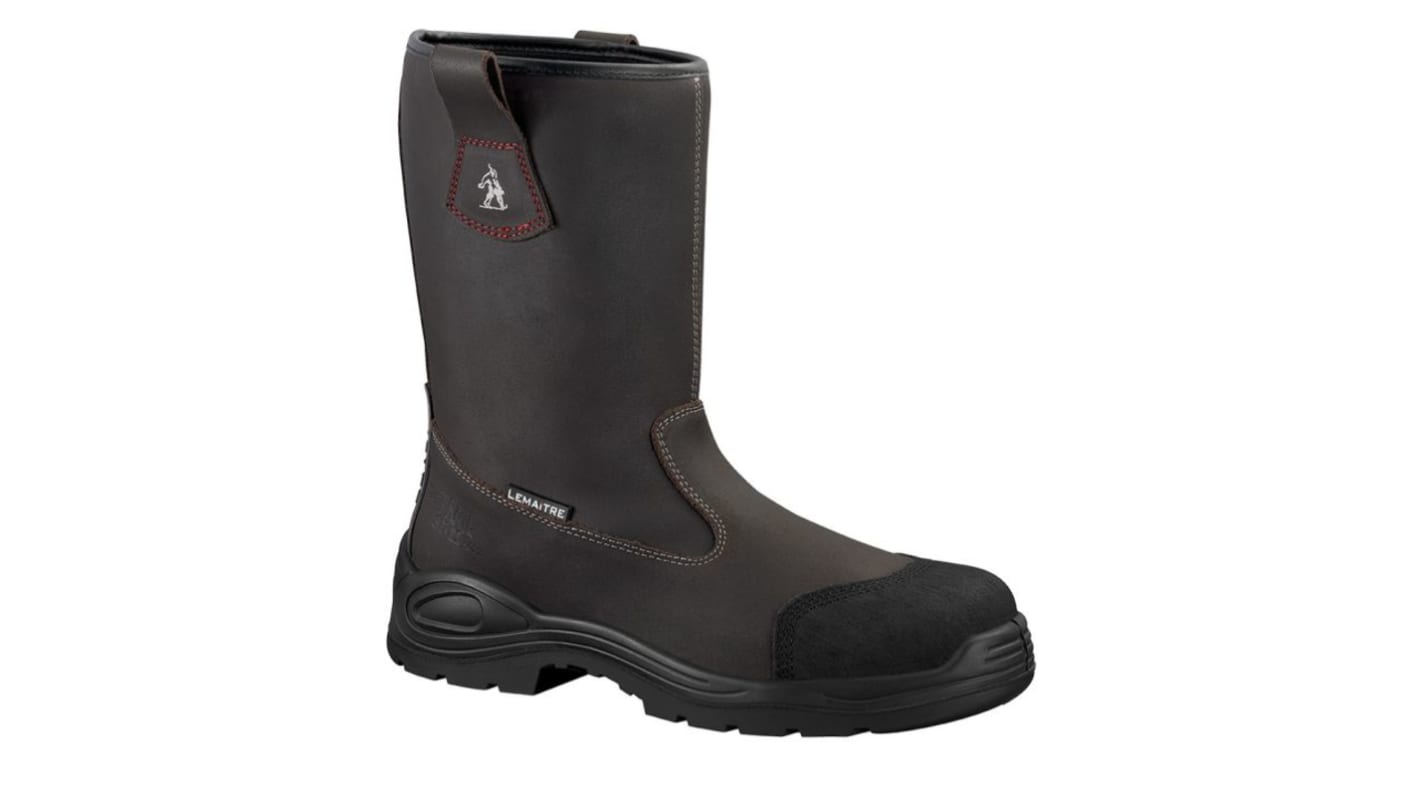 LEMAITRE SECURITE DESERT S3 Brown Composite Toe Capped Unisex Safety Boots, UK 13, EU 48