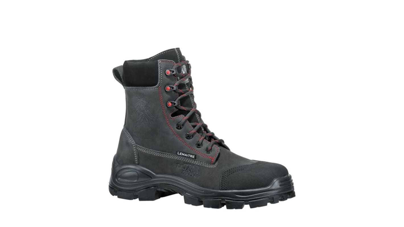 LEMAITRE SECURITE DISCOVER Black, Grey, Red Composite Toe Capped Unisex Safety Boot, UK 3, EU 36