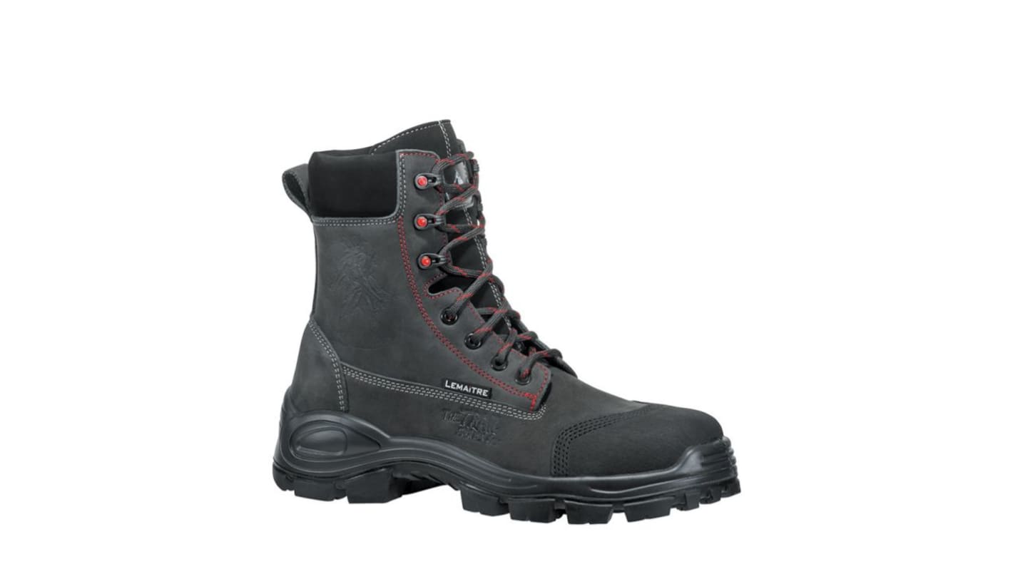 LEMAITRE SECURITE DISCOVER Black, Grey, Red Composite Toe Capped Unisex Safety Boot, UK 9, EU 44
