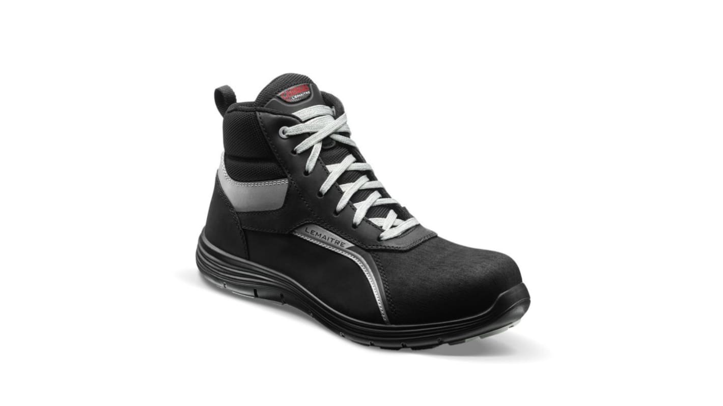 LEMAITRE SECURITE FELIX Unisex Black, White Composite Toe Capped Safety Shoes, UK 2, EU 35
