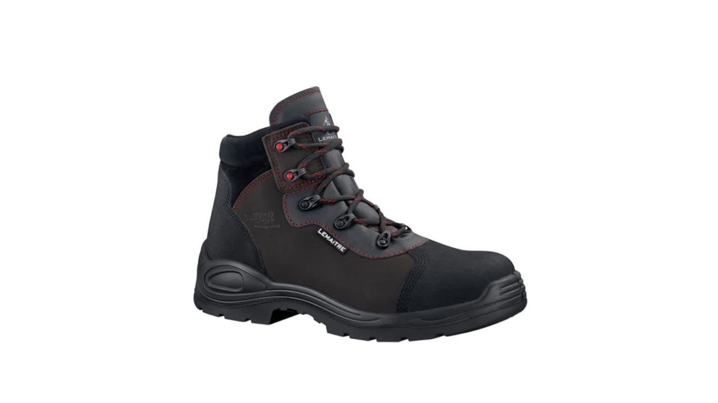 LEMAITRE SECURITE PEGASO BTP S3 Black Composite Toe Capped Unisex Safety Boots, UK 7, EU 41