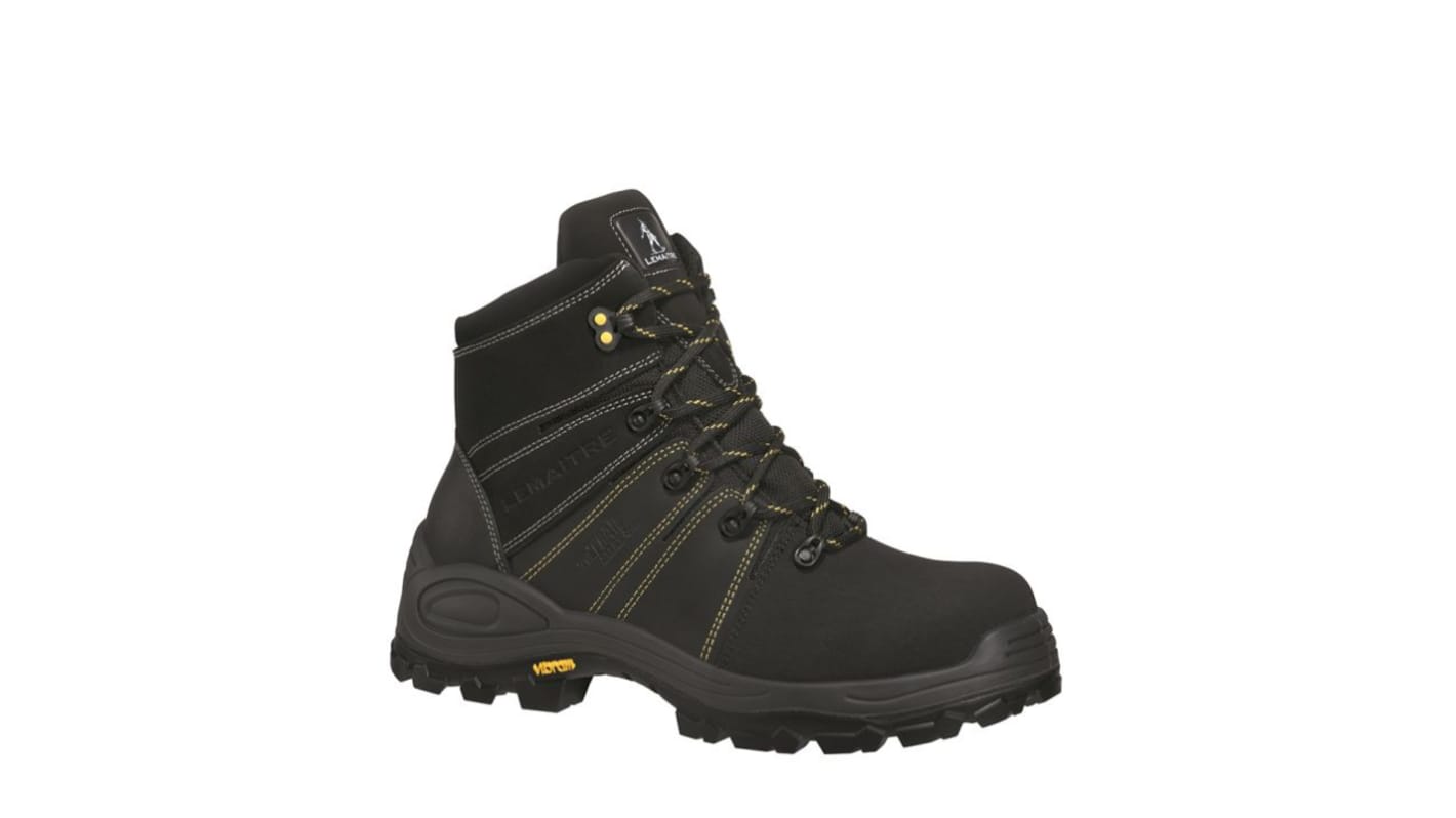 LEMAITRE SECURITE TREK NOIR S3 Black Composite Toe Capped Unisex Safety Boots, UK 3.5, EU 36