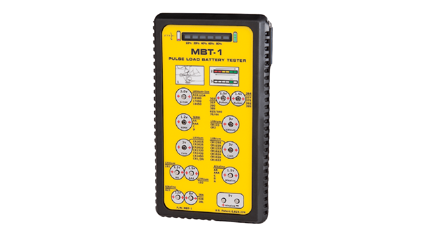 ZTS MBT-1 Battery Tester 1.5 V, 9V, AA, AAA, C, D