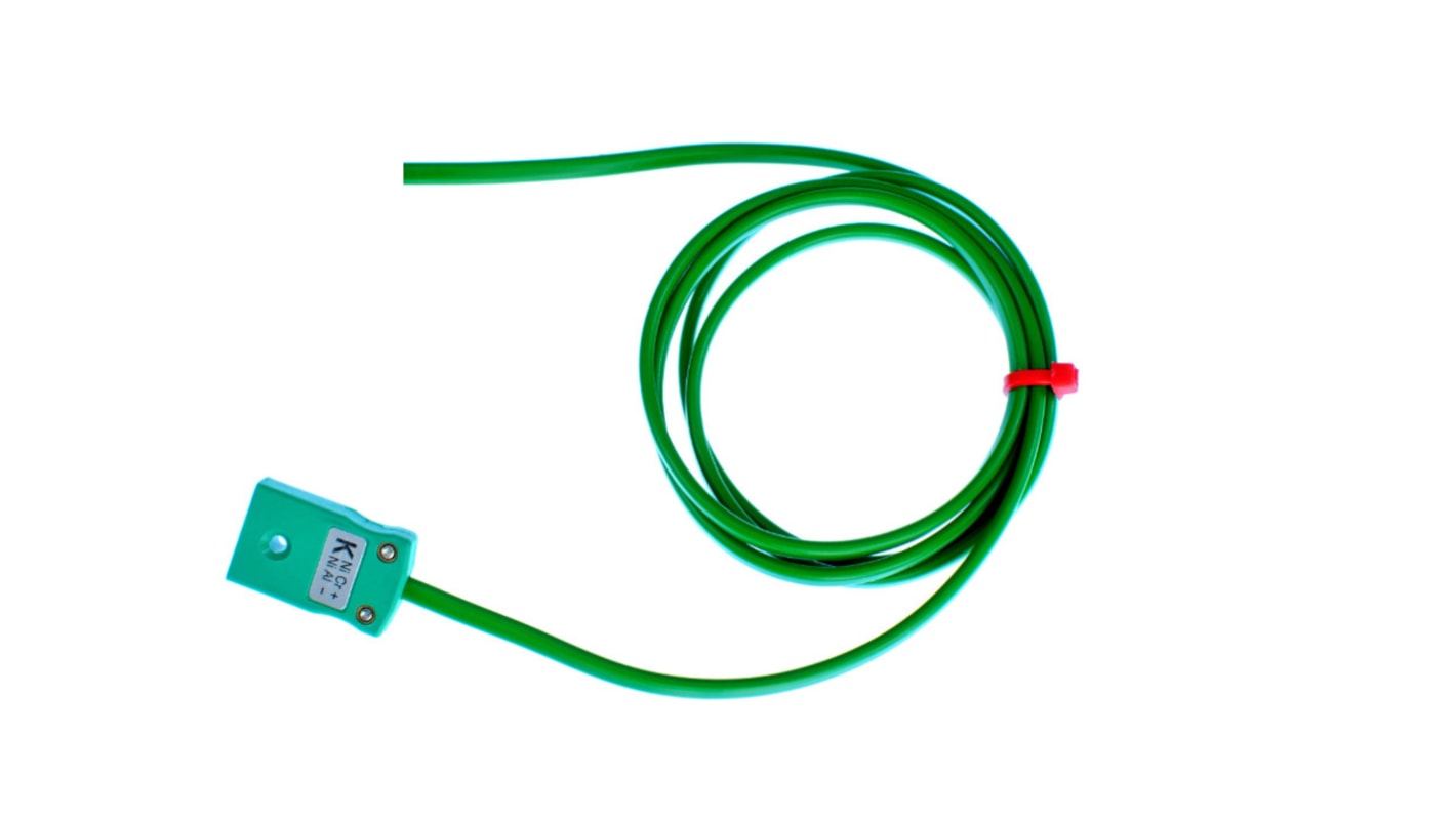 RS PRO Type K Thermocouple Cable/Wire Extension Lead, 11m, Unscreened, PVC Insulation, +105°C Max, 7/0.2mm