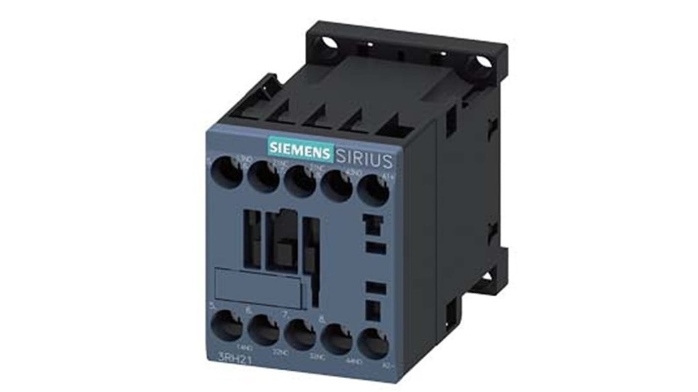 Siemens SIRIUS 3RH2 Hilfsschütz / 72 V DC Spule, 4 -polig 2 NO (Schließer) + 2 NC (Öffner), 690 V AC / 10 A