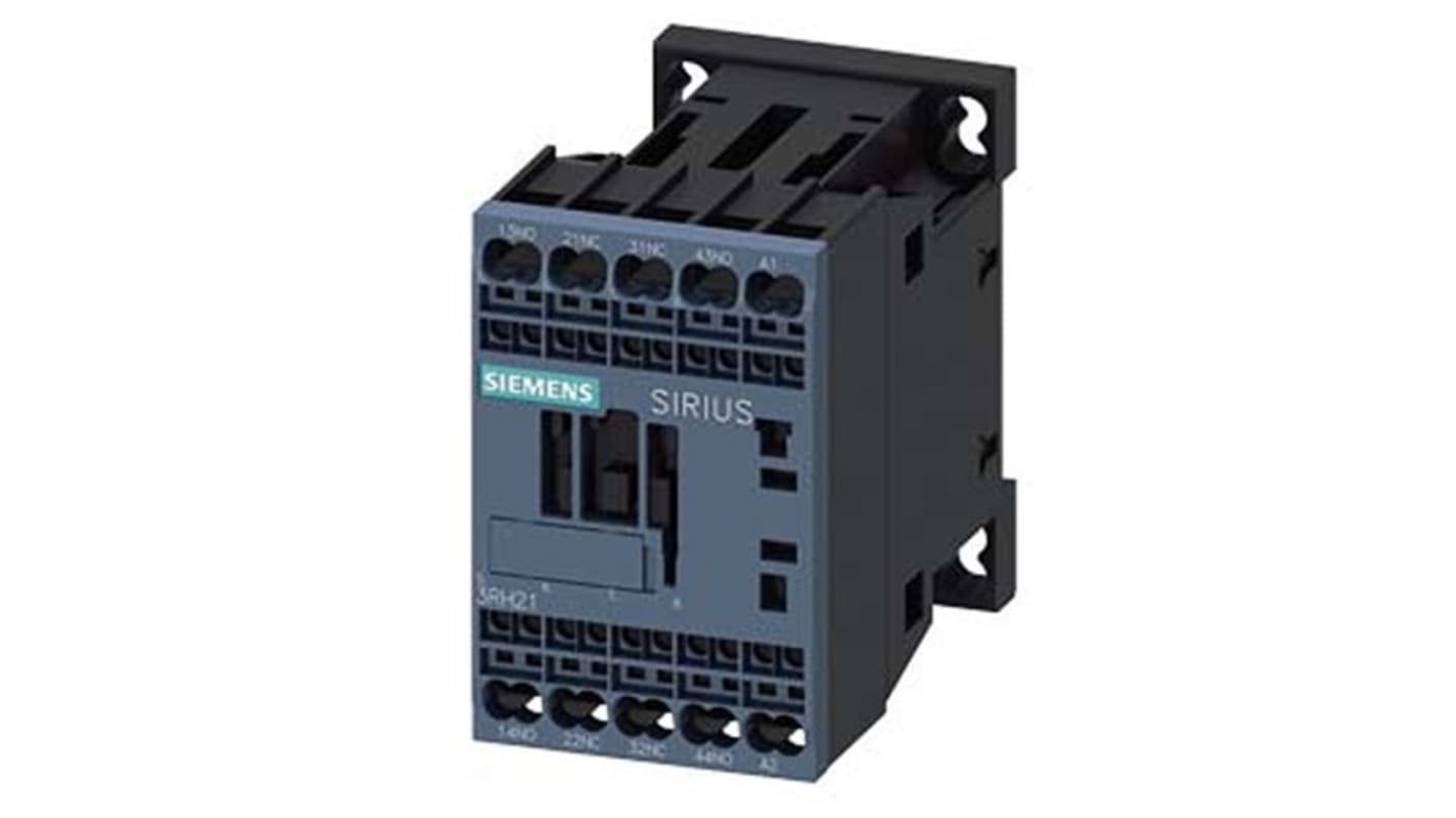 Siemens SIRIUS 3RH2 Contactor Relay, 400 V ac Coil, 4-Pole, 10 A, 2NO + 2NC, 690 V ac