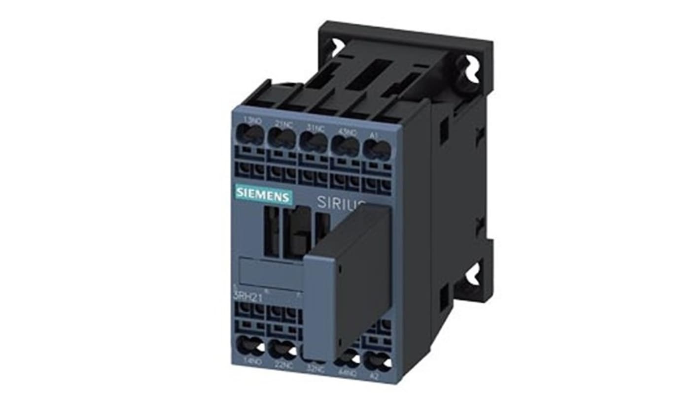 Siemens SIRIUS 3RH2 Hilfsschütz / 230 V AC Spule, 4 -polig 2 NO (Schließer) + 2 NC (Öffner), 690 V AC / 10 A