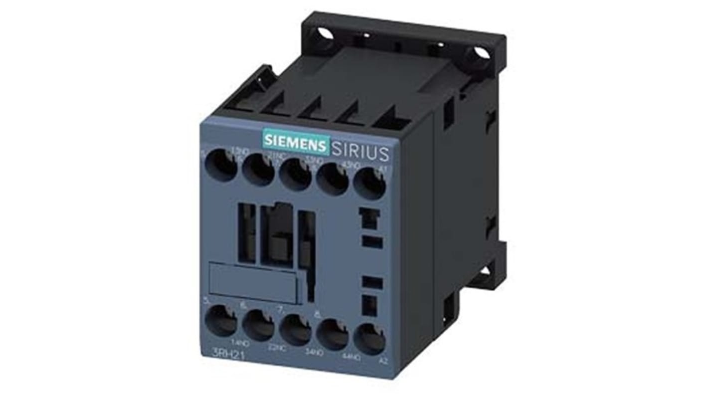 Siemens SIRIUS 3RH2 Hilfsschütz / 400 V AC Spule, 4 -polig 3 NO (Schließer) + 1 NC (Öffner), 690 V AC / 10 A