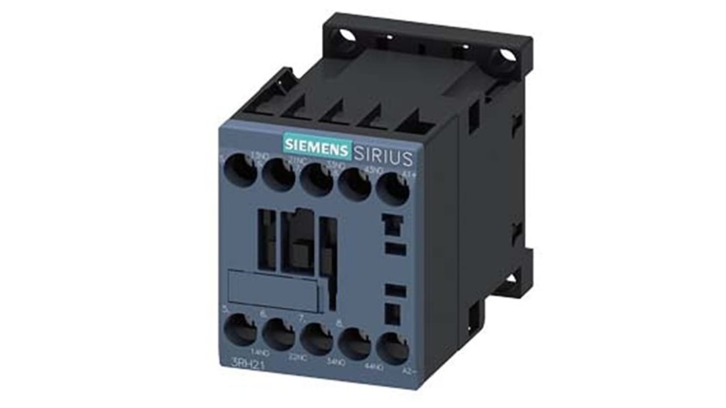 Siemens SIRIUS 3RH2 Hilfsschütz / 12 V DC Spule, 4 -polig 3 NO (Schließer) + 1 NC (Öffner), 690 V AC / 10 A