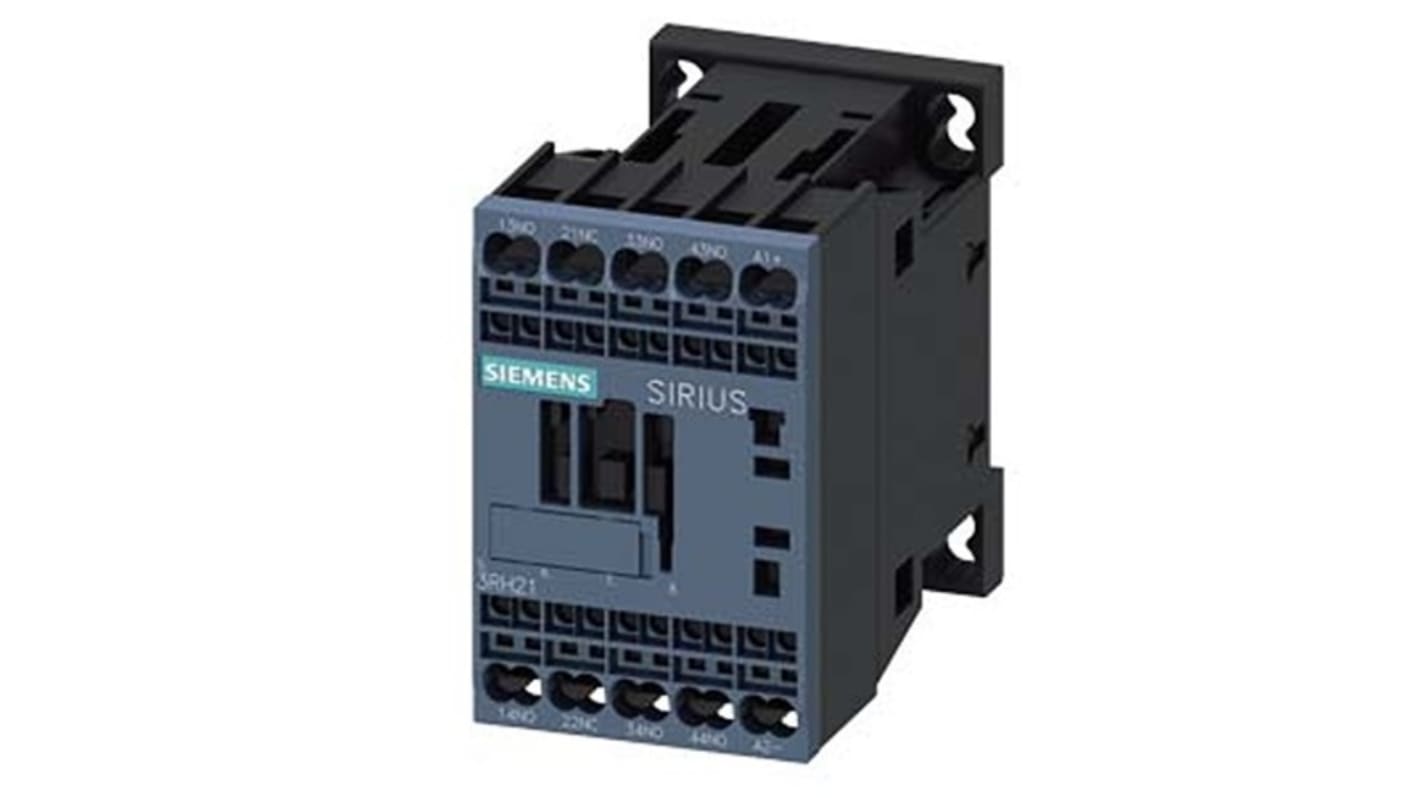 Siemens SIRIUS 3RH2 Hilfsschütz / 125 V DC Spule, 4 -polig 3 NO (Schließer) + 1 NC (Öffner), 690 V AC / 10 A