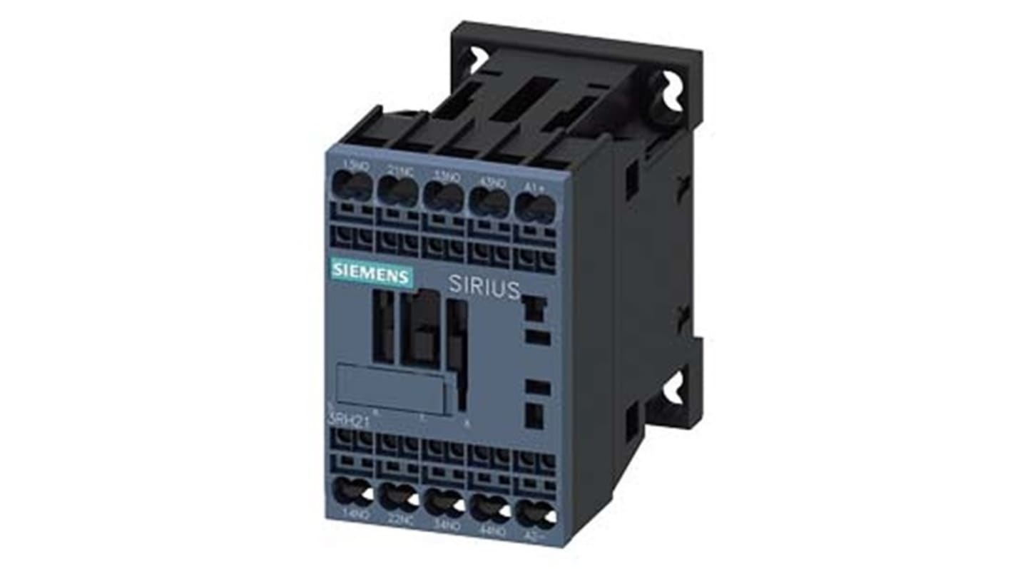 Siemens SIRIUS 3RH2 Hilfsschütz / 110 V DC Spule, 4 -polig 3 NO (Schließer) + 1 NC (Öffner), 690 V AC / 10 A