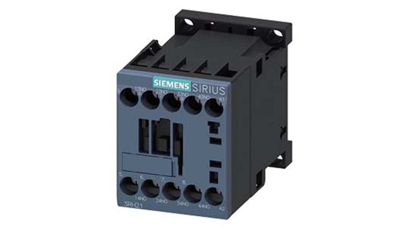 Siemens SIRIUS 3RH2 Hilfsschütz / 125 V ac Spule, 4 -polig 4 NO (Schließer), 690 V AC / 10 A