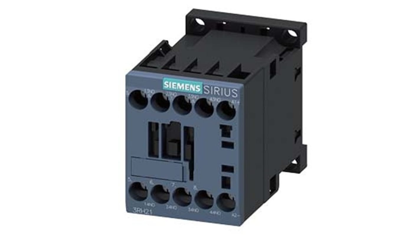 Siemens SIRIUS 3RH2 Hilfsschütz / 12 V DC Spule, 4 -polig 4 NO (Schließer), 690 V AC / 10 A