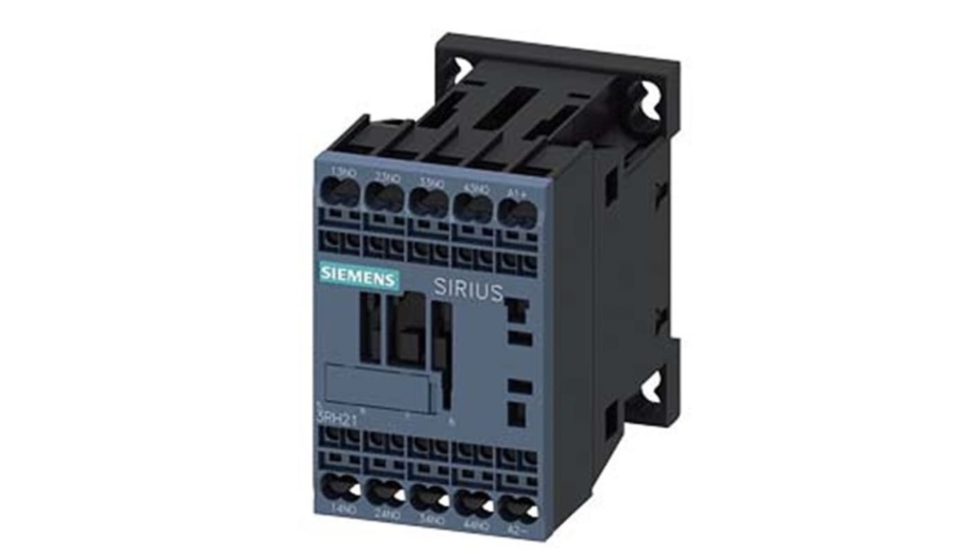 Siemens SIRIUS 3RH2 Hilfsschütz / 48 V DC Spule, 4 -polig 4 NO (Schließer), 690 V AC / 10 A