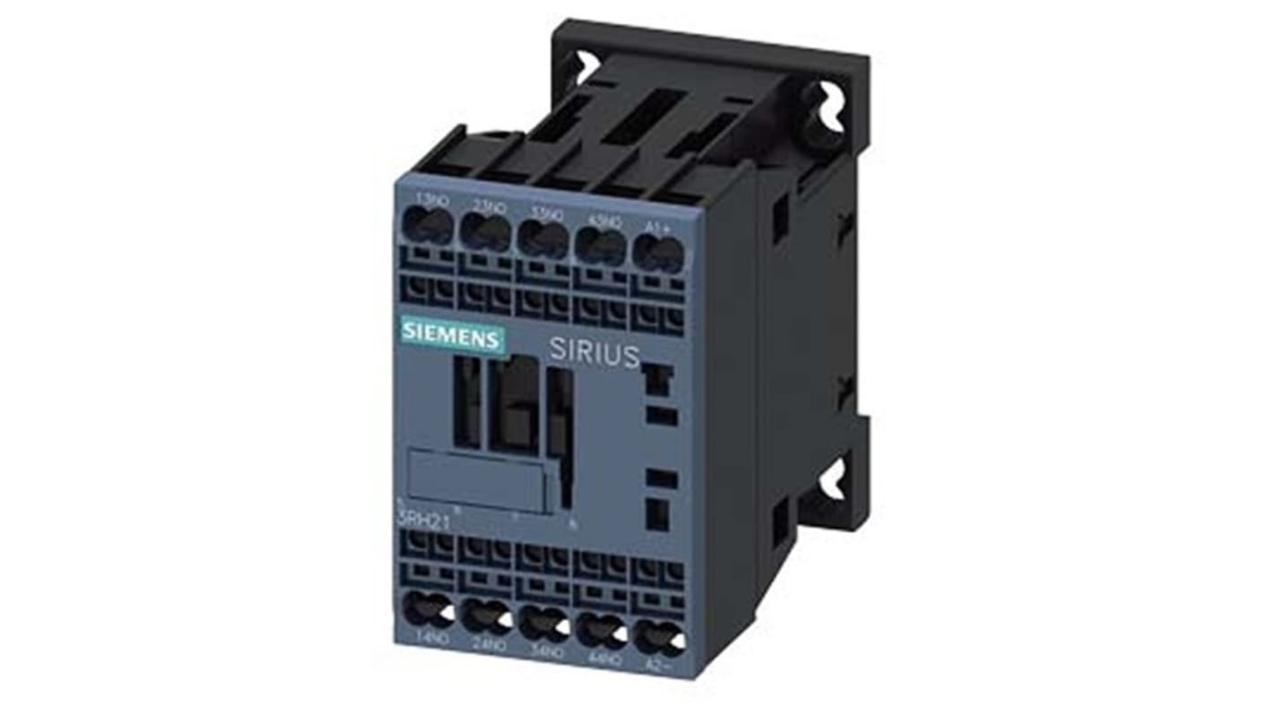 Siemens SIRIUS 3RH2 Hilfsschütz / 24 V DC Spule, 4 -polig 4 NO (Schließer), 690 V AC / 10 A