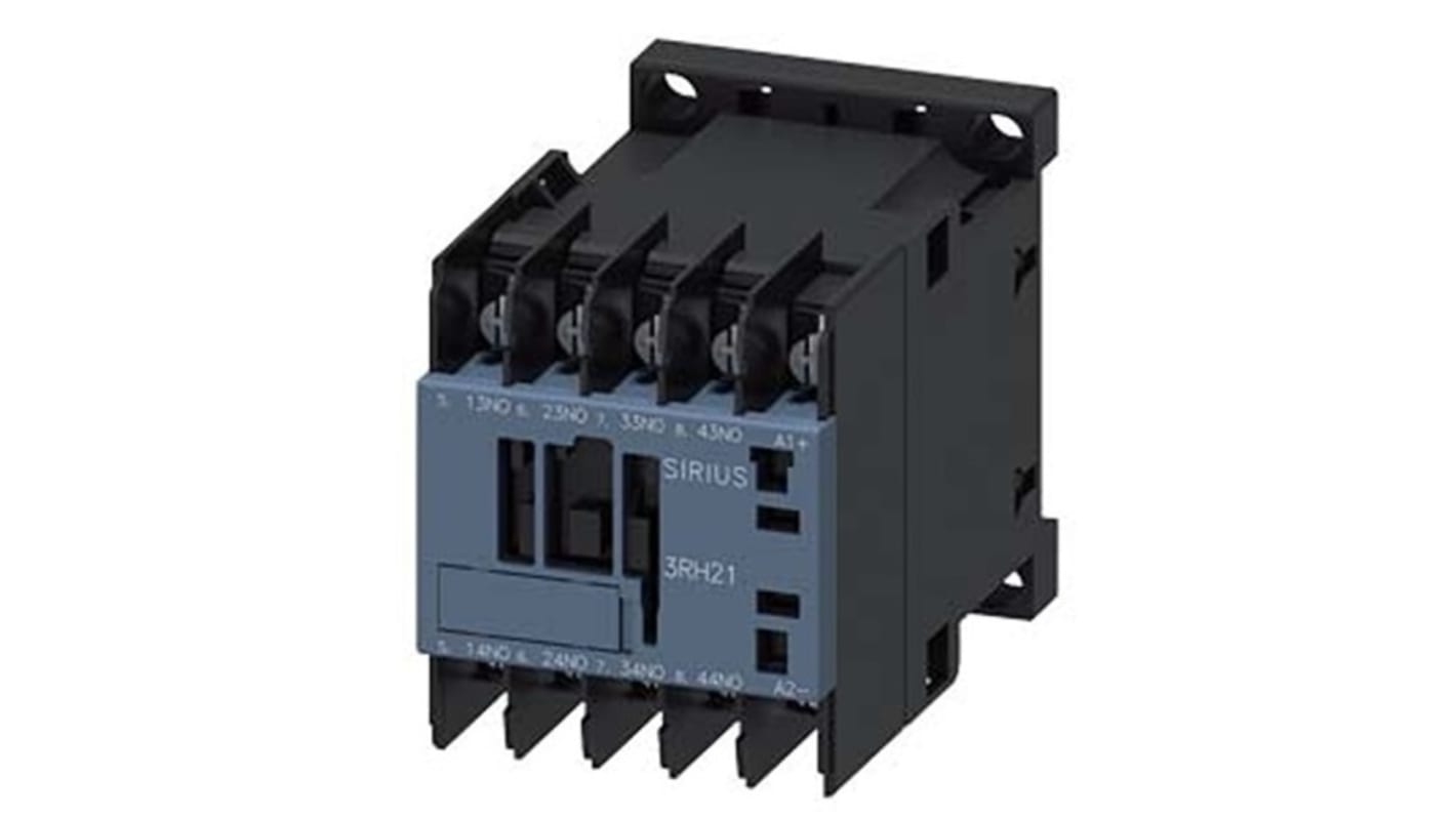 Siemens SIRIUS 3RH2 Contactor Relay, 24 V dc Coil, 4-Pole, 10 A, 4NO, 690 V ac