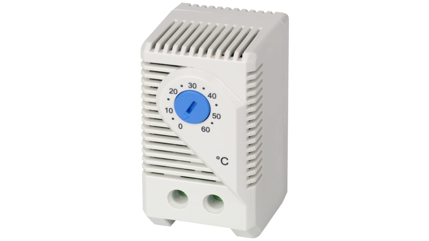 Termostato Siemens serie 8MR2170, 0 → 60 °C, alim. 250 V, contacto 10A, NO