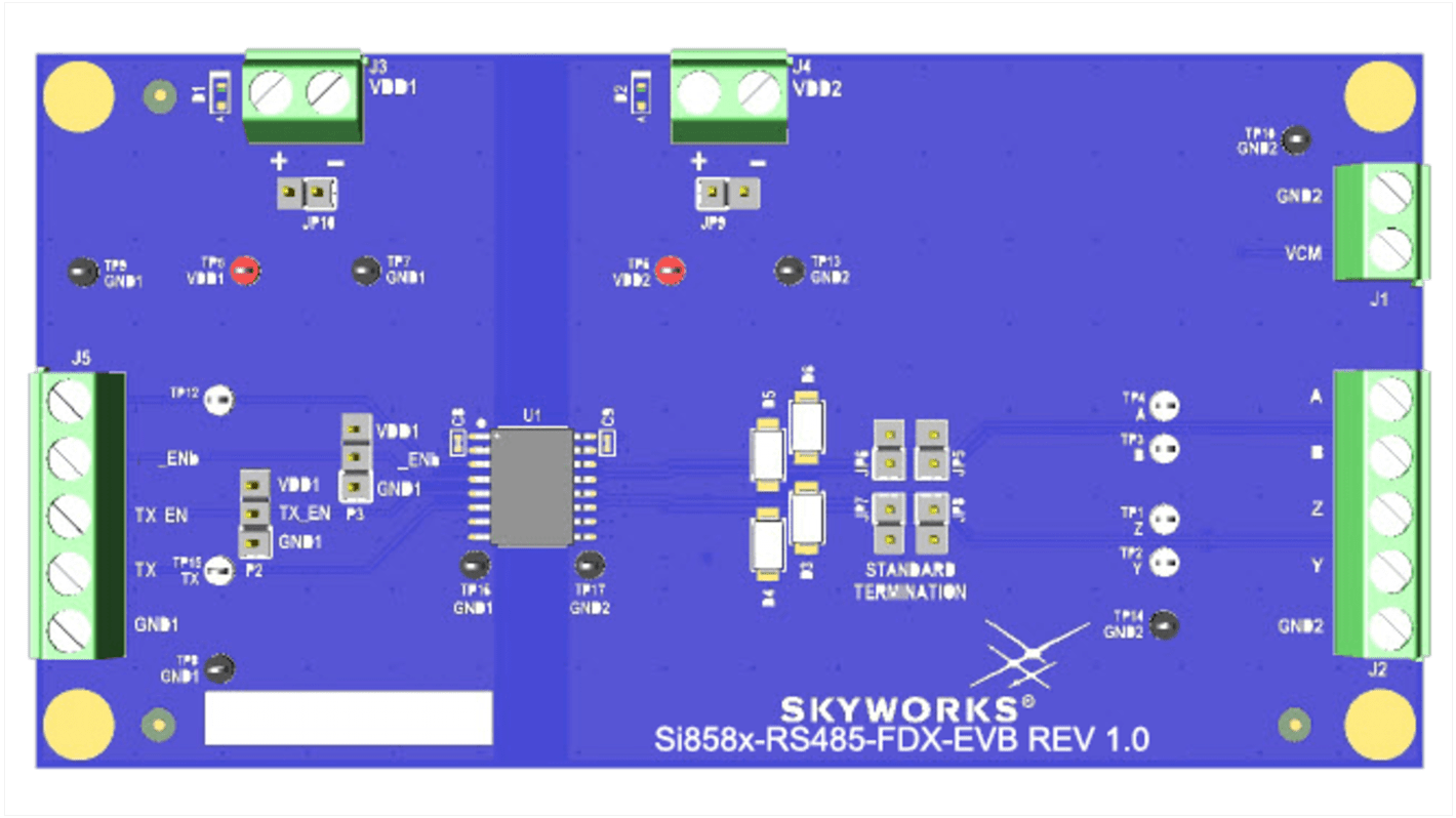 Zestaw testowy Nadajnik-odbiornik Si85857D Zestaw testowy Skyworks Solutions Inc Zestaw ewaluacyjny Zestaw testowy