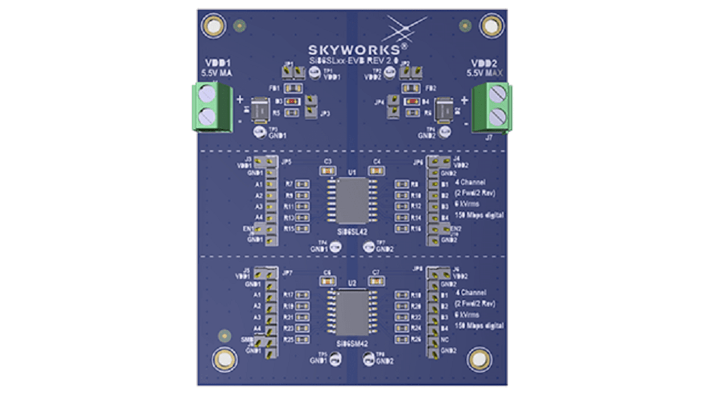 Płytka ewaluacyjna Izolator Zestaw testowy Skyworks Solutions Inc Płyta ewaluacyjna Płytka ewaluacyjna