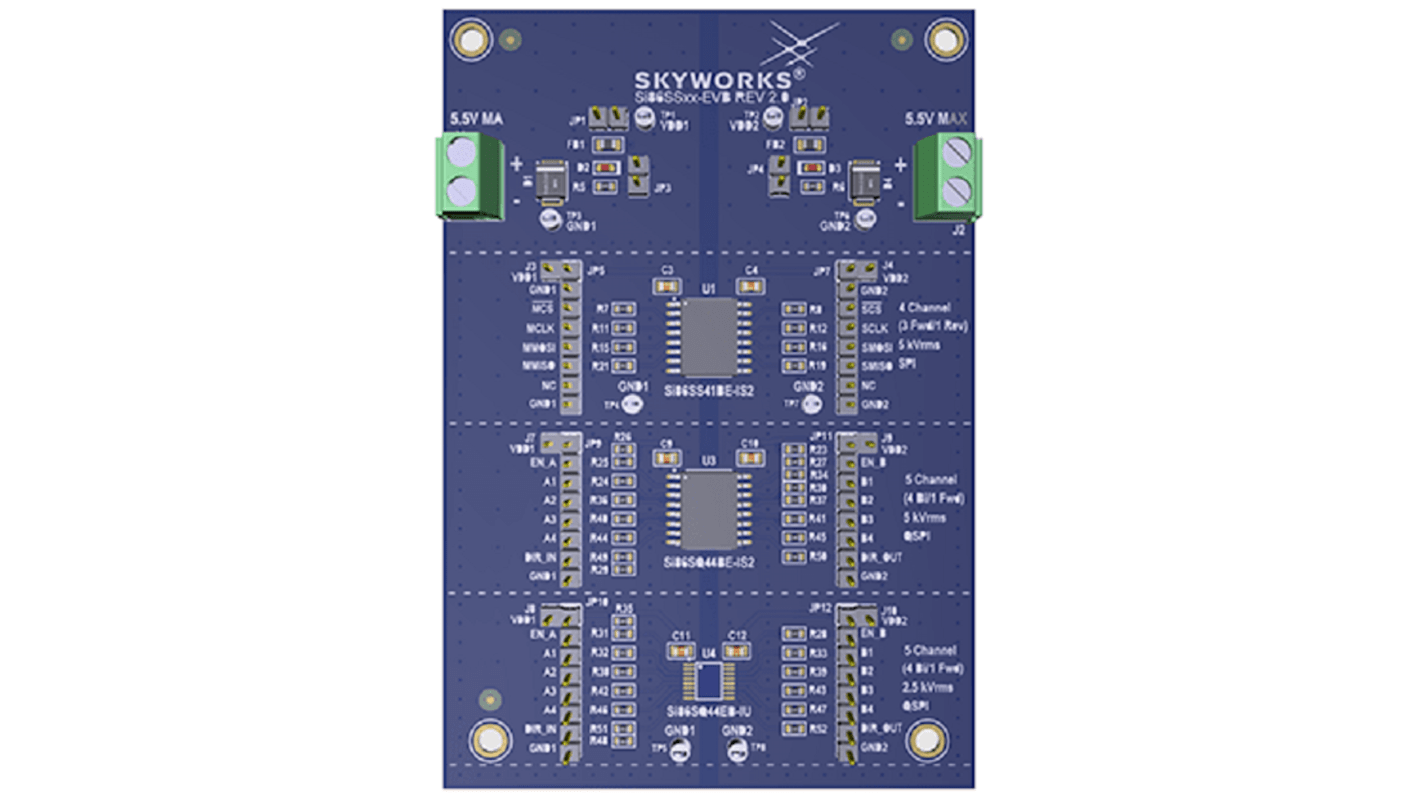 Scheda di valutazione Skyworks Solutions Inc Si86SSxx-EVB Evaluation Board, Kit di valutazione