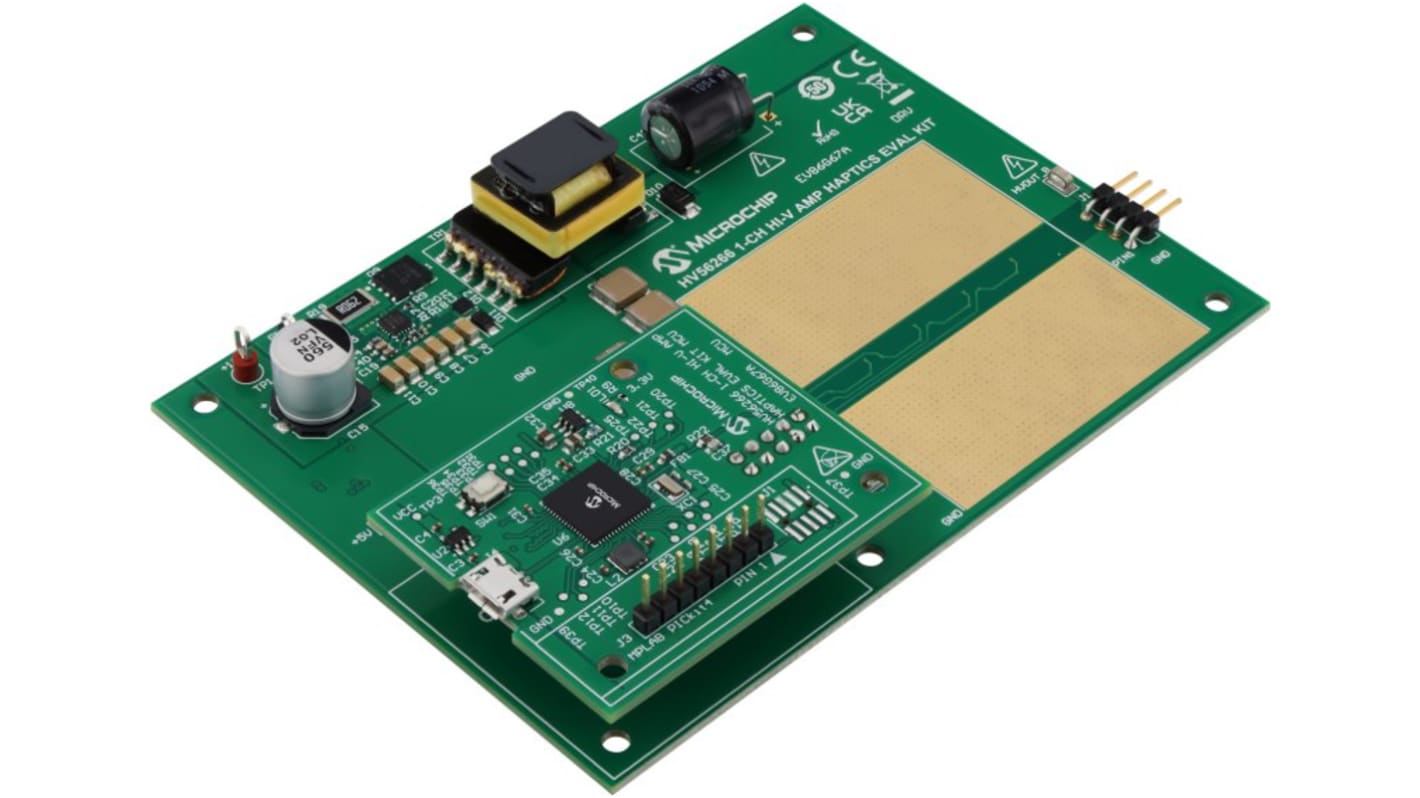 Microchip HV56266 Haptics Eval Kit Development Board, EV86G67A Evaluierungsplatine