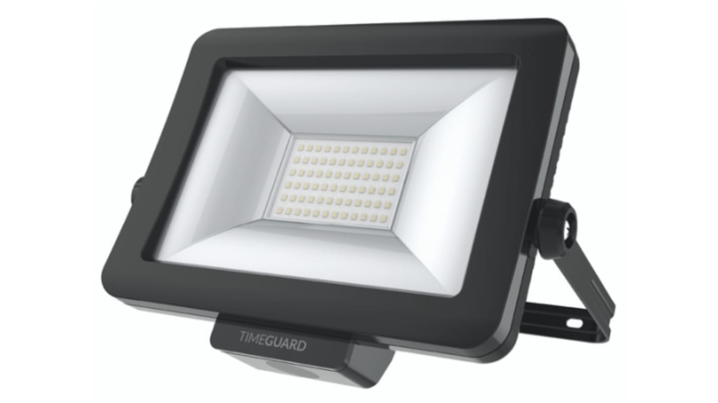 Timeguard, LED-es fényszóró LEDPRO30B, 72 LED, 30 W, 110 lm, IP65, 230 V AC, Fotocella, PIR 30W, LEDPRO sorozat