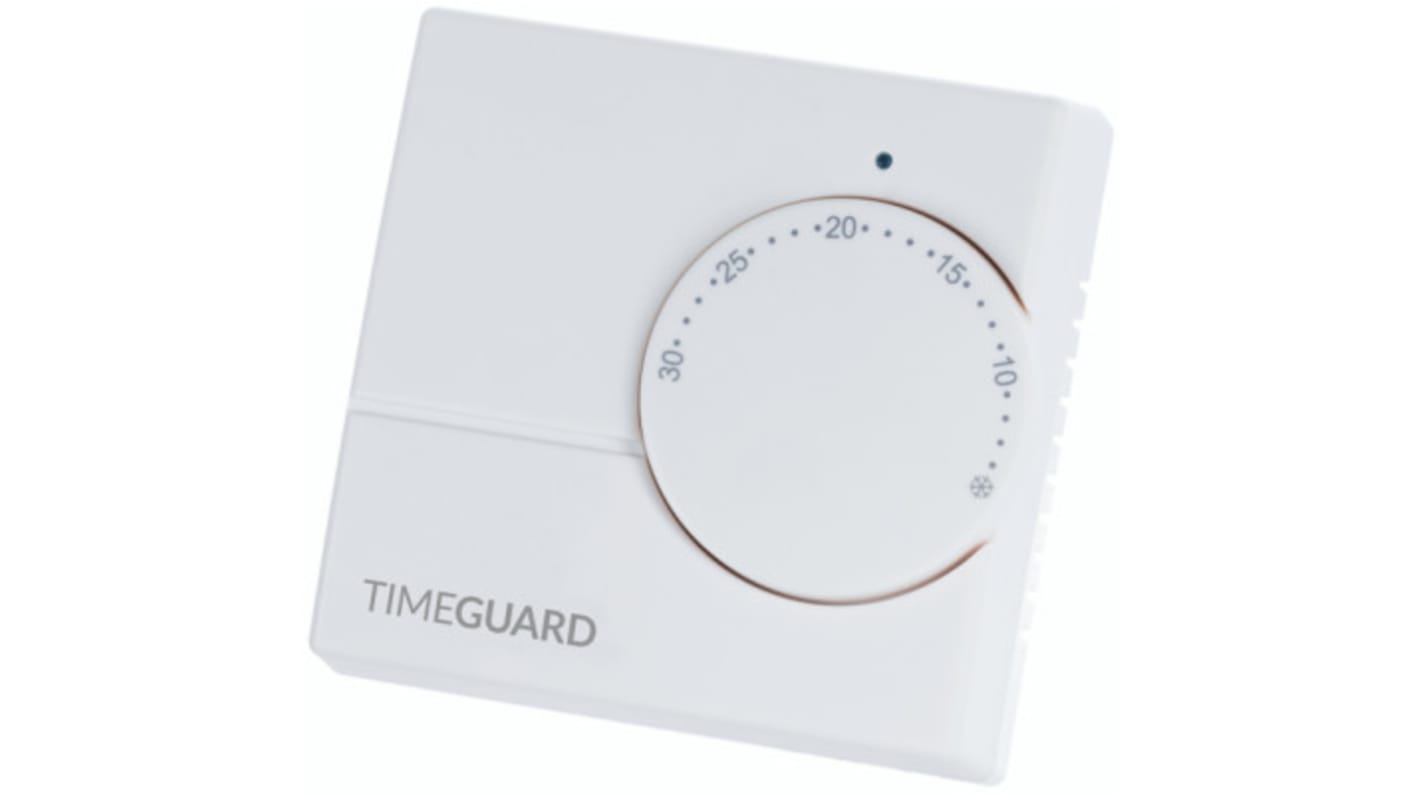 TRT030N Timeguard Programastat Plus SPST Thermostats, 6A, 230 V ac, 0