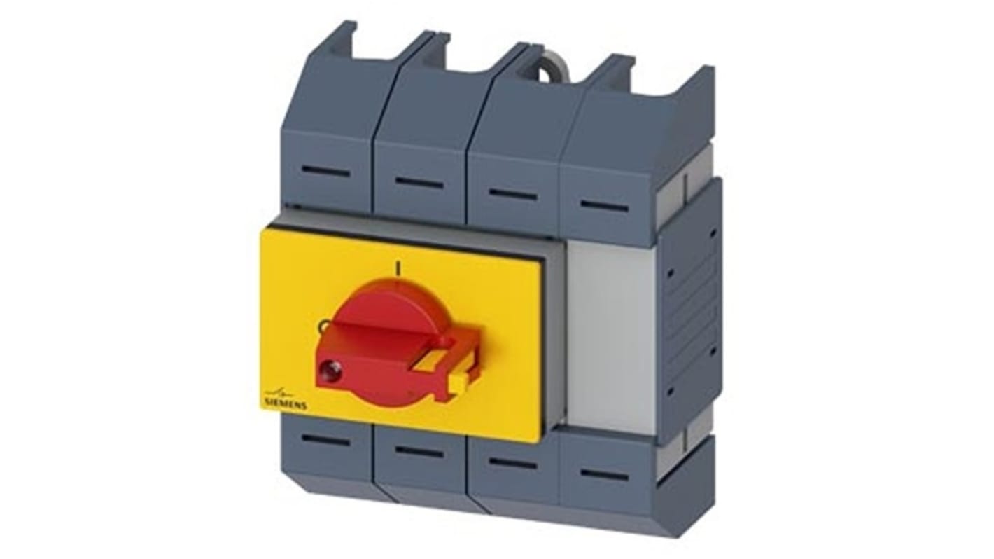 Siemens 4 Pole DIN Rail Switch Disconnector - 80A Maximum Current, 18.5kW Power Rating, IP10