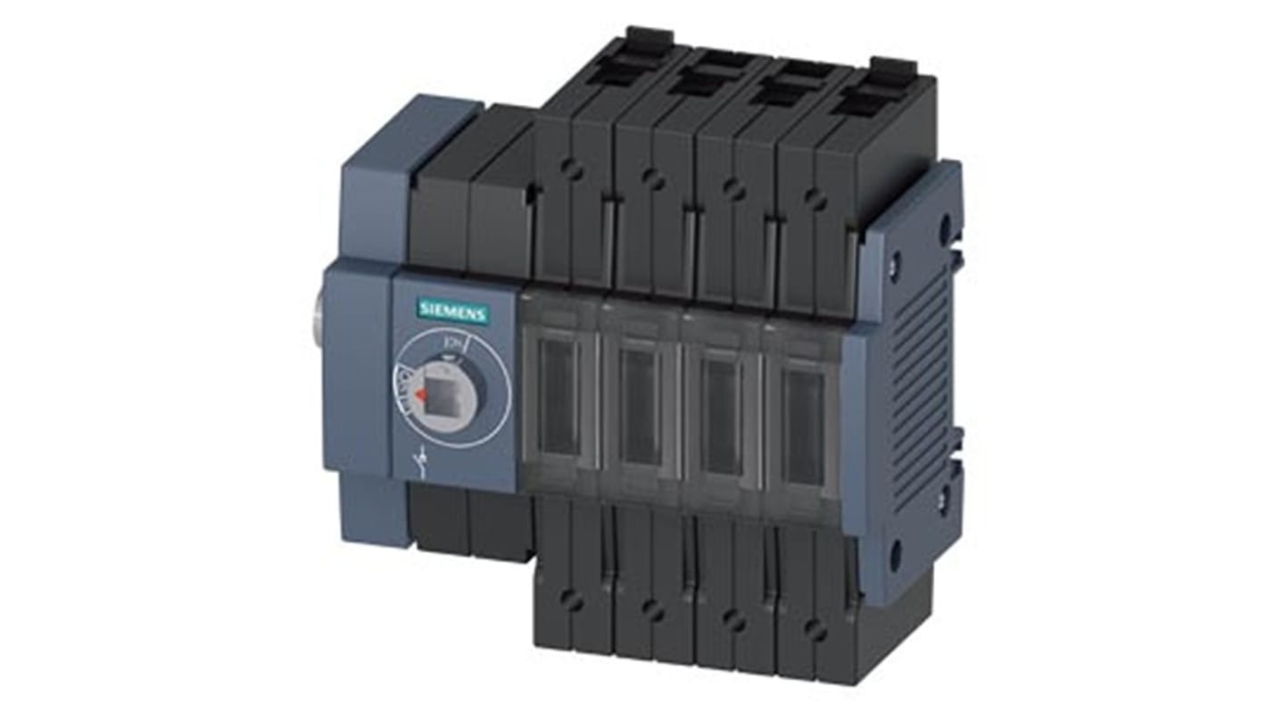 Sezionatore con interruttore Siemens 3KD2244-2ME10-0, 4P, 32A, per guida DIN, IP20