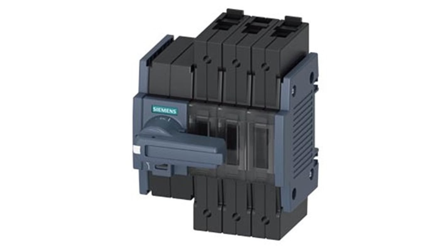 Siemens 3 Pole DIN Rail Switch Disconnector - 80A Maximum Current, 55kW Power Rating, IP20