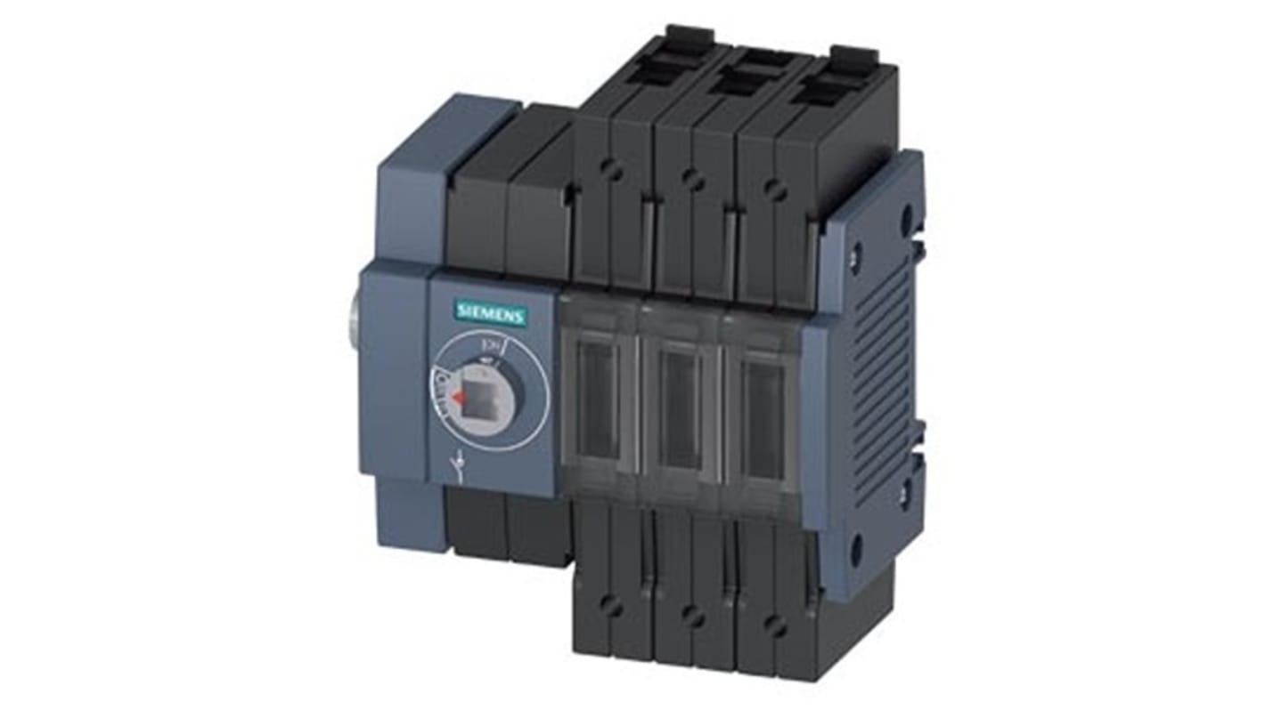 Interruptor seccionador, 3, Corriente 80A, Potencia 55kW, IP20