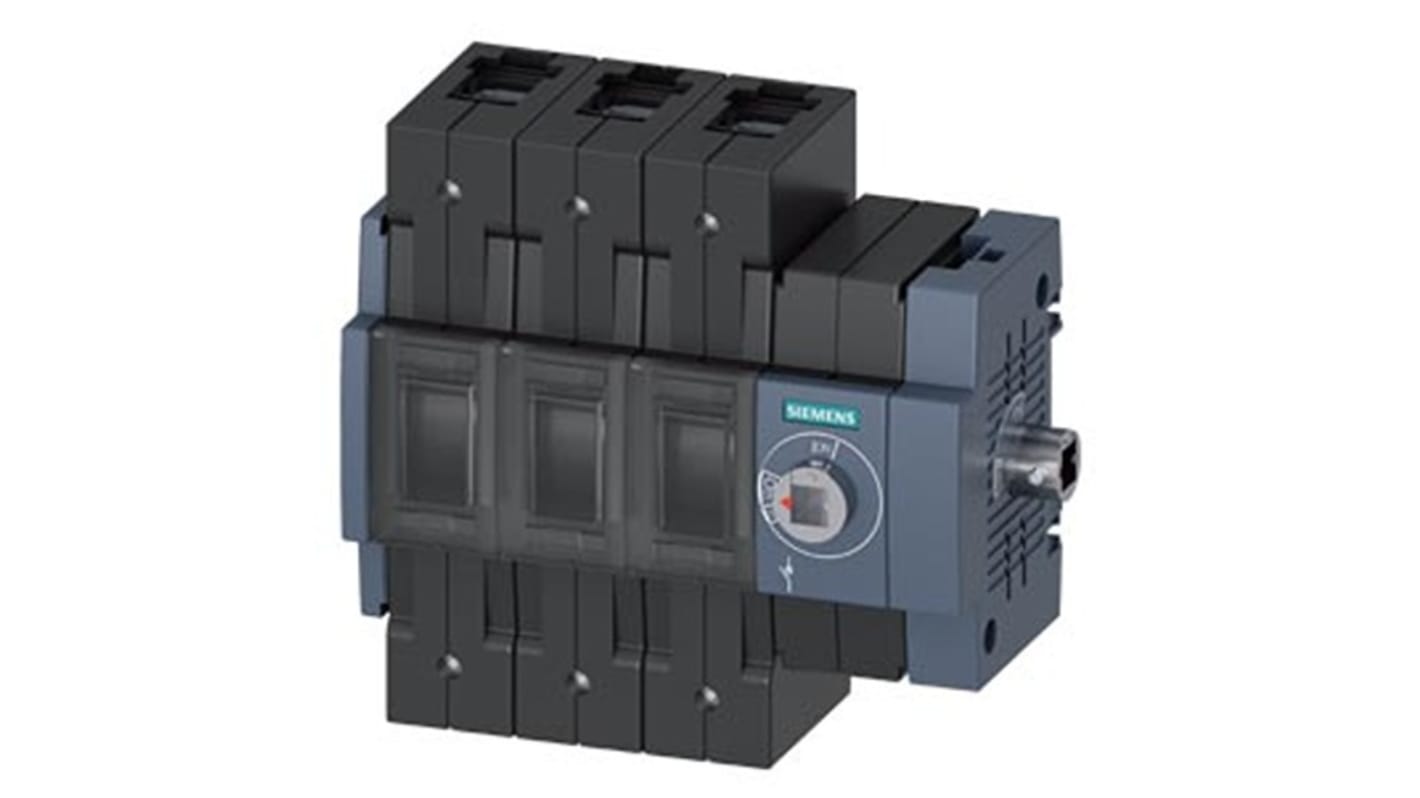 Sezionatore con interruttore Siemens 3KD2834-2NE40-0, 3P, 80A, per guida DIN, IP20