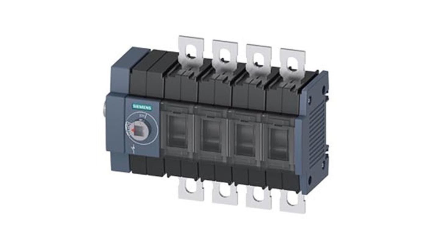 Sezionatore con interruttore Siemens 3KD2844-0NE10-0, 4P, 80A, per guida DIN, , IP00, IP20