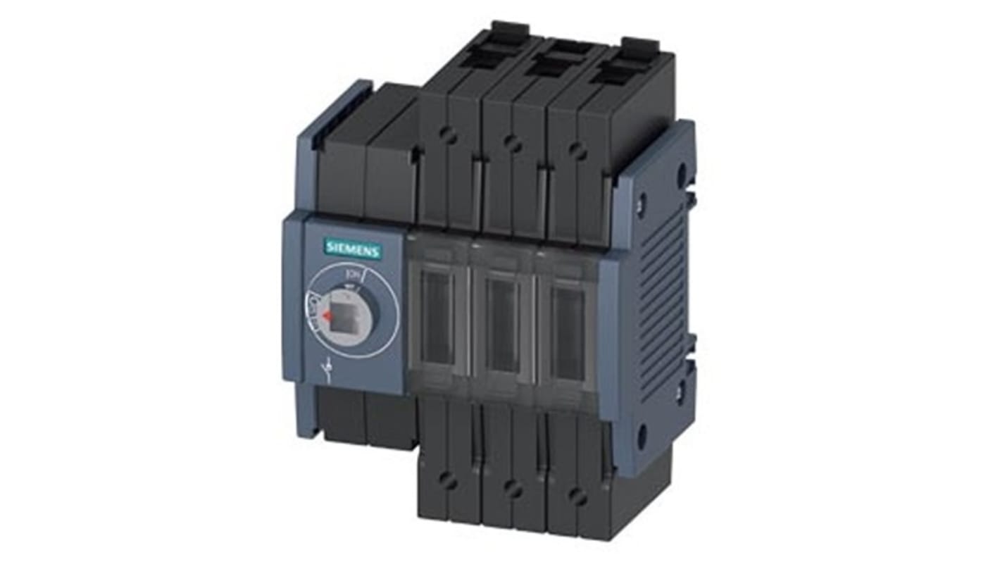 Interruptor seccionador, 3, Corriente 100A, Potencia 55kW, IP20