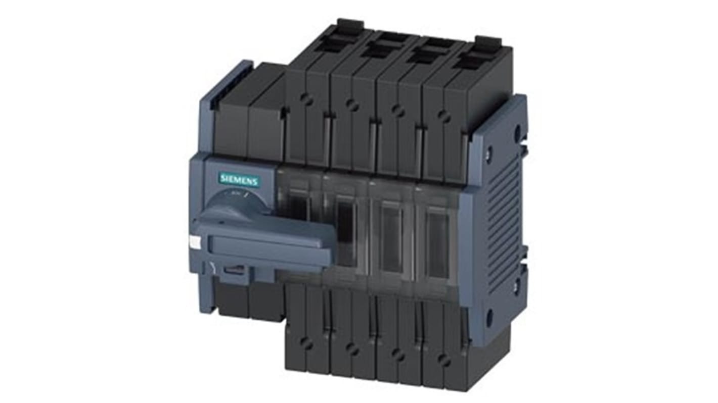 Siemens 4 Pole DIN Rail Switch Disconnector - 100A Maximum Current, 55kW Power Rating, IP20