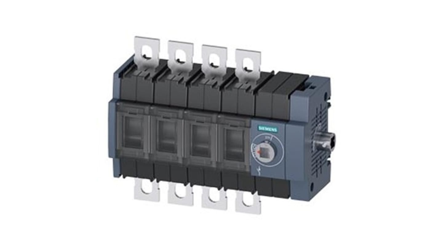 Sezionatore con interruttore Siemens 3KD3044-0NE40-0, 4P, 100A, per guida DIN, , IP00, IP20