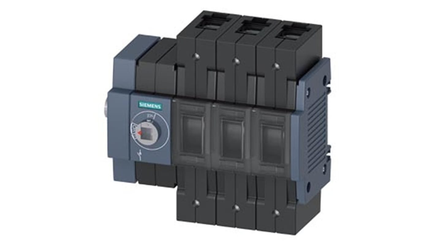 Sezionatore con interruttore Siemens 3KD3234-2NE10-0, 3P, 125A, per guida DIN, IP20