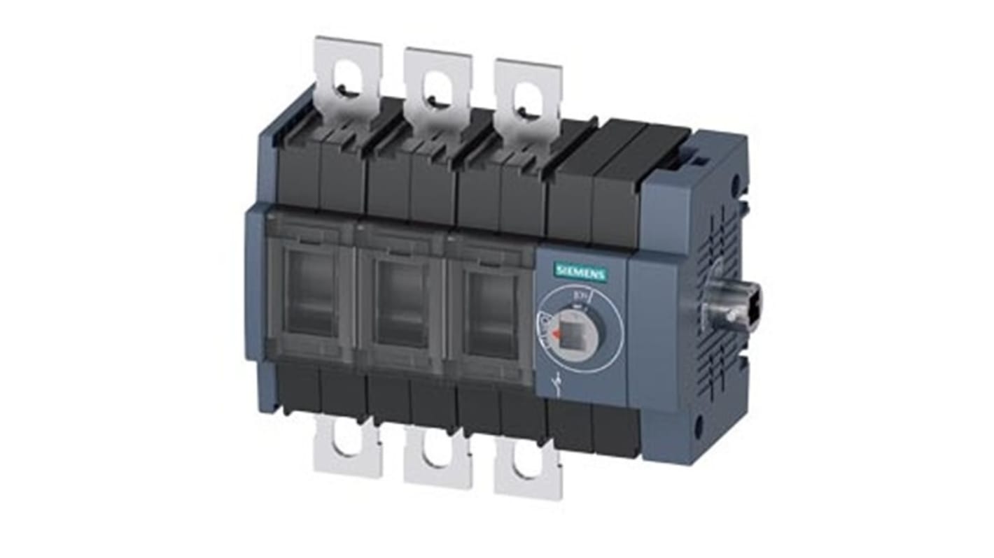 Sezionatore con interruttore Siemens 3KD3434-0NE40-0, 3P, 160A, per guida DIN, , IP00, IP20