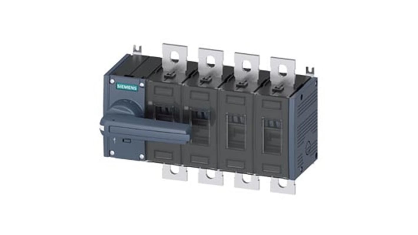 Siemens 4 Pole Fixed Switch Disconnector - 200A Maximum Current, 132kW Power Rating, IP00, IP20