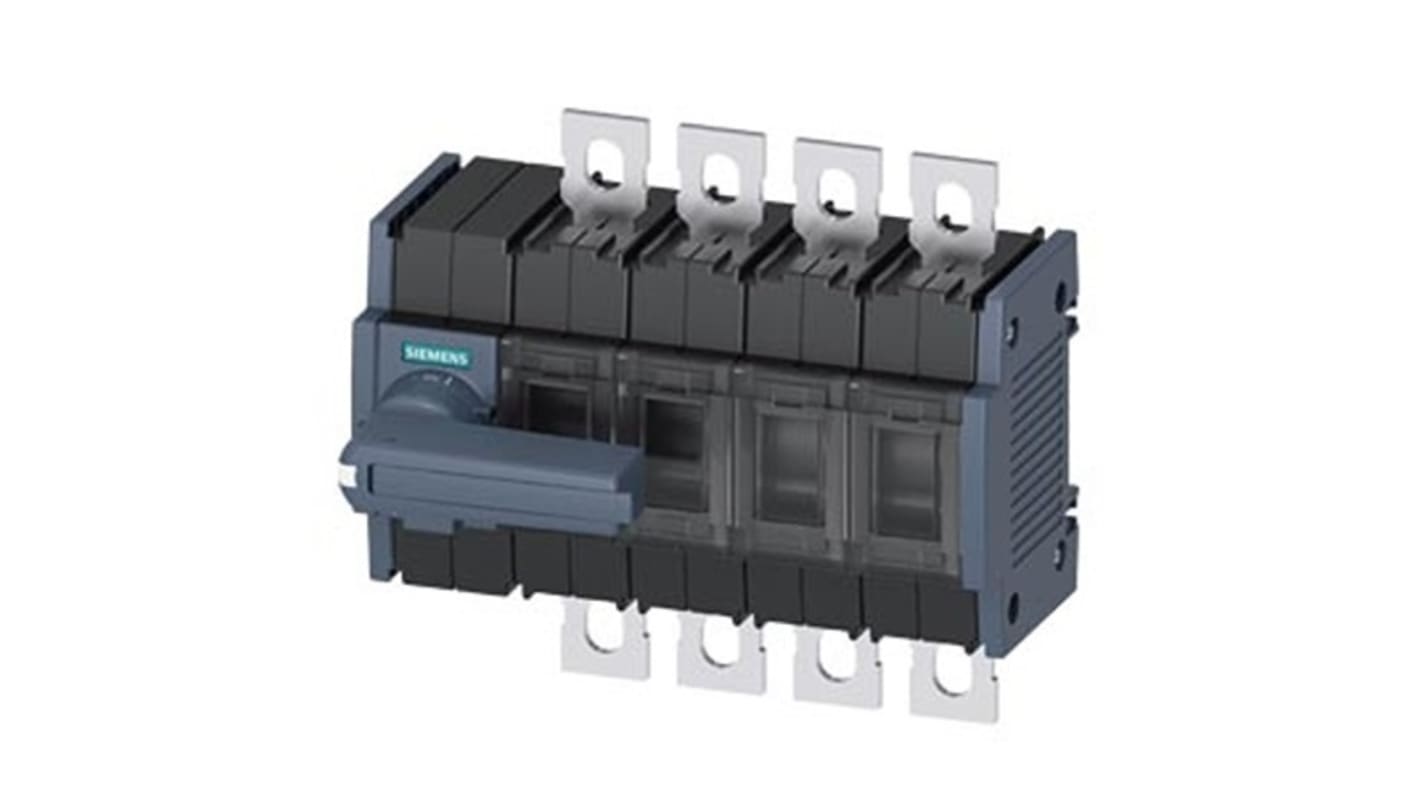 Siemens 4 Pole DIN Rail Switch Disconnector - 250A Maximum Current, 110kW Power Rating, IP00, IP20