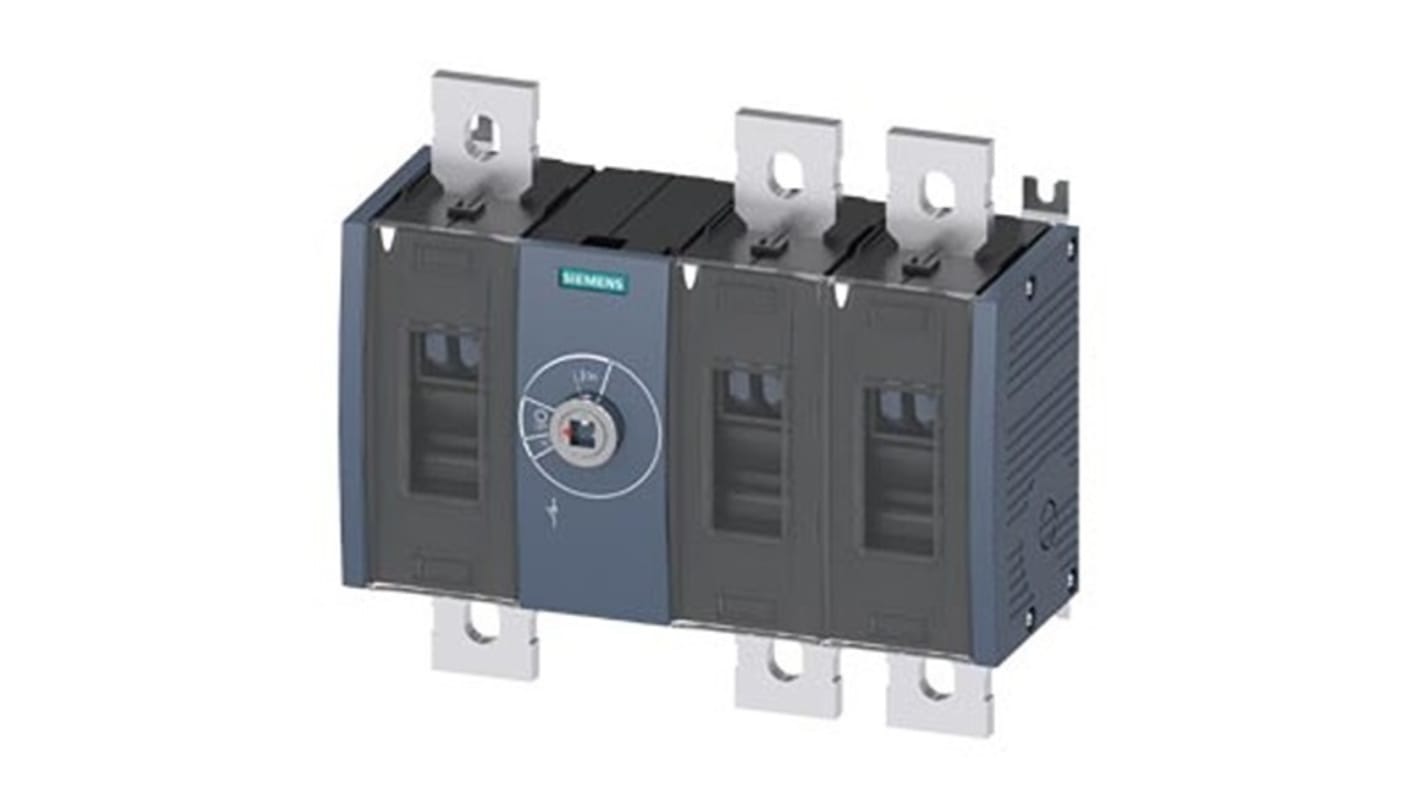 Sezionatore con interruttore Siemens 3KD5030-0QE20-0, 3P, 1000A, Tipo fisso, , IP00, IP20