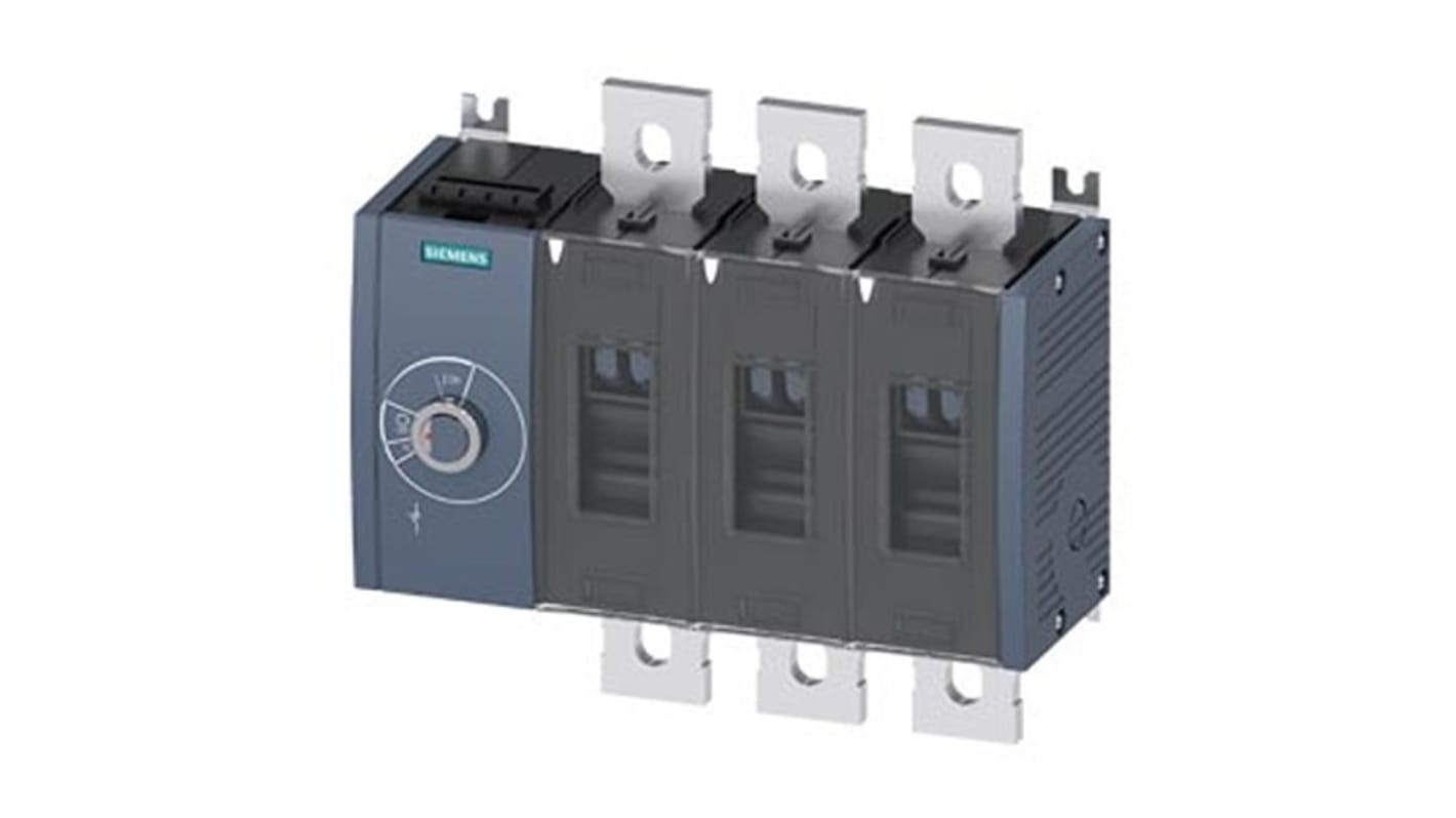 Sezionatore con interruttore Siemens 3KD5034-0QE10-0, 3P, 1000A, Tipo fisso, , IP00, IP20