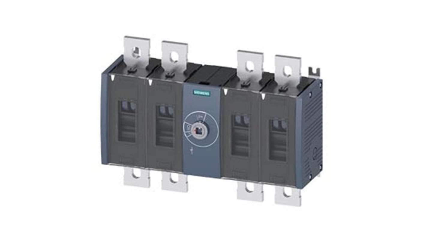 Sezionatore con interruttore Siemens 3KD5040-0QE20-0, 4P, 1000A, Tipo fisso, , IP00, IP20