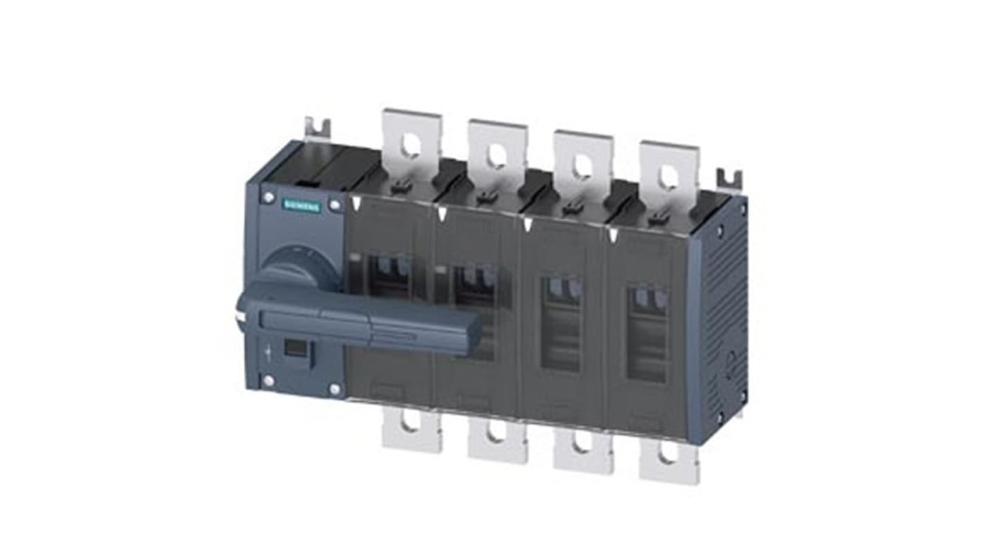 Sezionatore con interruttore Siemens 3KD5042-0QE10-0, 4P, 1000A, Tipo fisso, , IP00, IP20